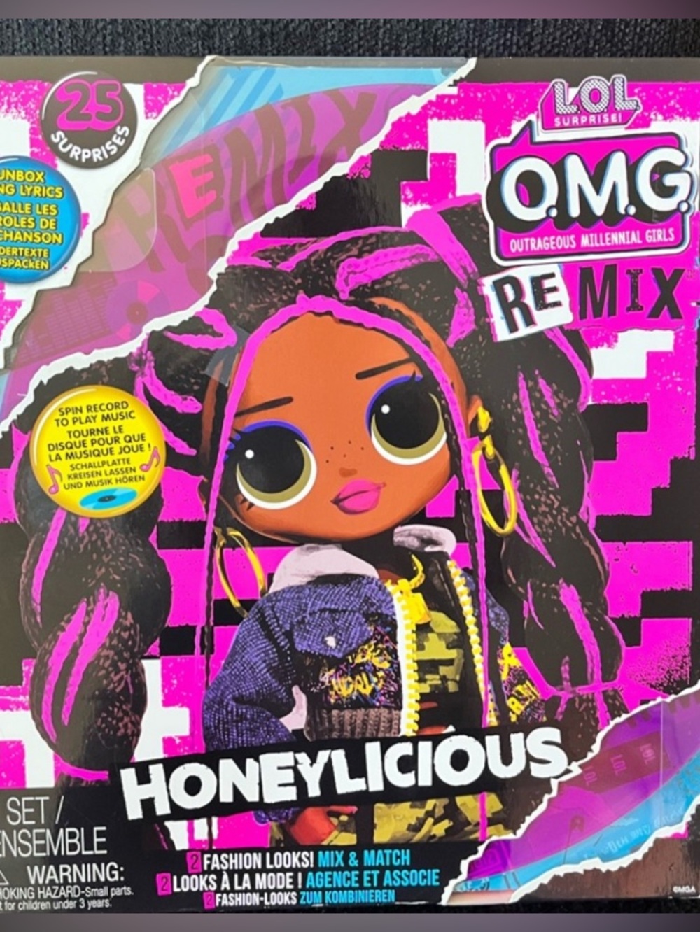 L.O.L.Surprise! O.M.G. HONEYLICIOUS Remix Doll/ Collection Box and Record